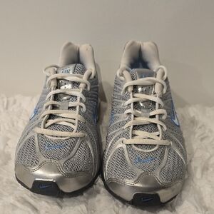 Nike Air Max Women's Silver and LightBlue Size 7 Running Shoes